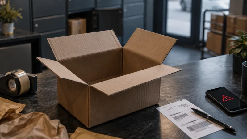 Carton ouvert, bordereau d’envoi et téléphone : préparer les preuves d’une vente sur Vinted